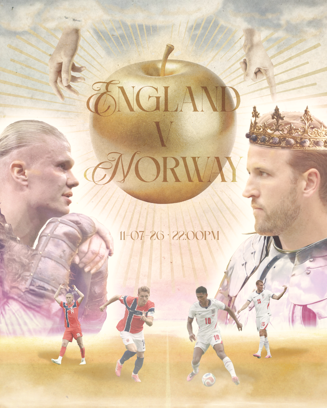 England v Norway — Match Poster