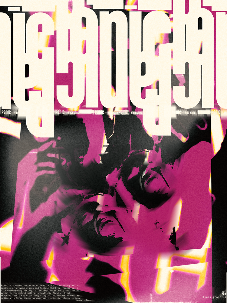 Panic — Typographic Poster