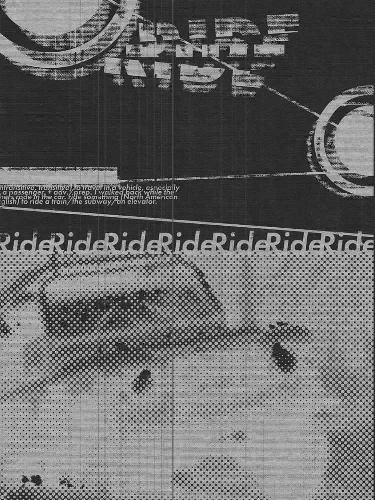 Ride — Typographic Poster
