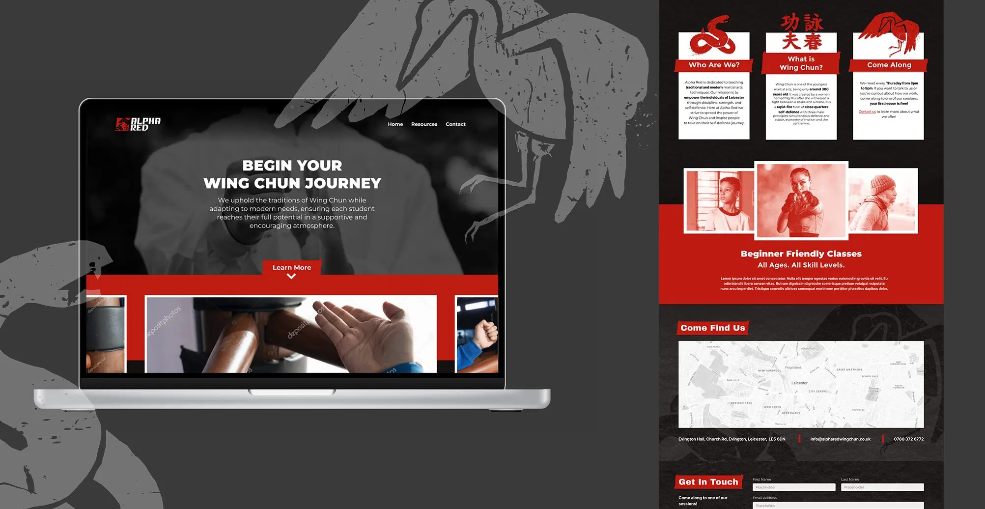 Alpha Red — Website Design